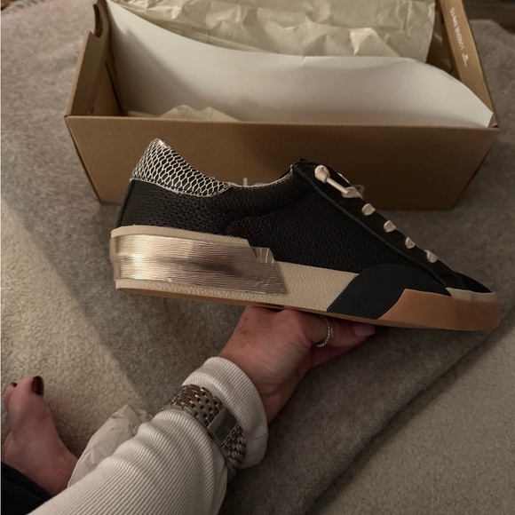 Dolce Vita Perf Black and Tan Sneakers - Picture 5 of 6